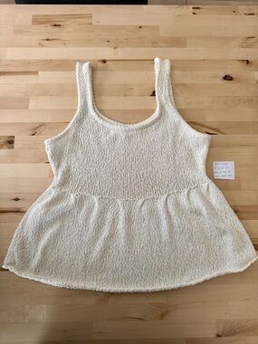 Knitted Peplum Tank